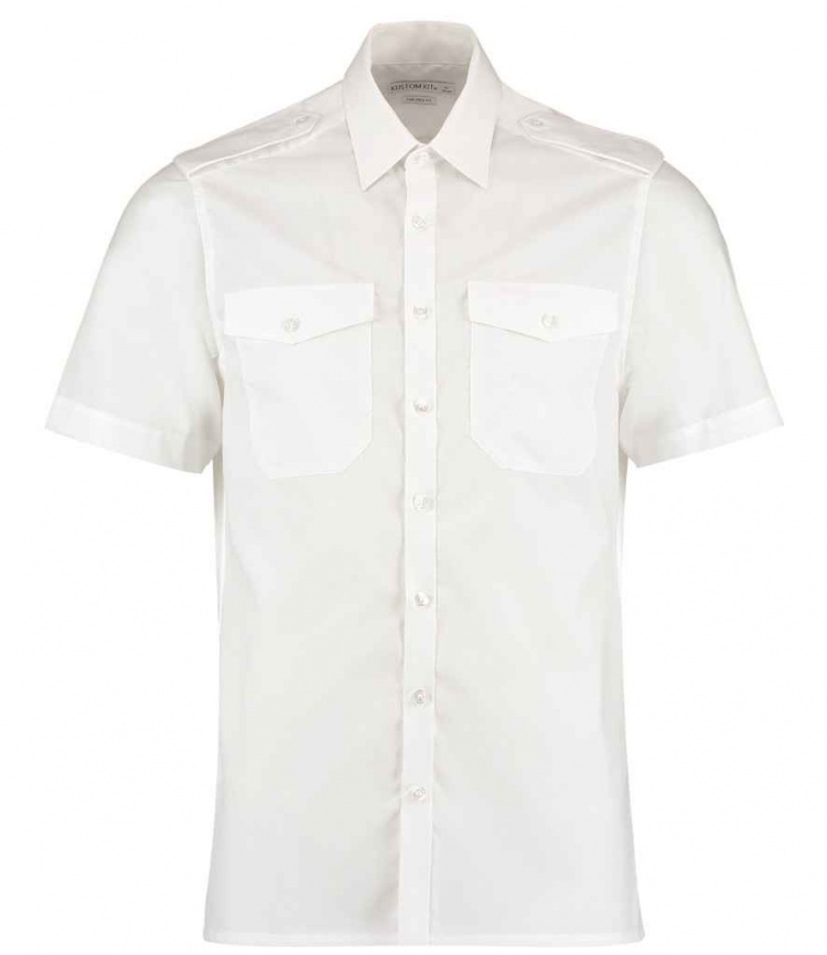 Kustom Kit K133  Short Sleeve Tailored Pilot Shirt